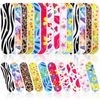 100 Pack Nail Files Double Sided Emery Boards Manicure Tools (Vibrant Style)