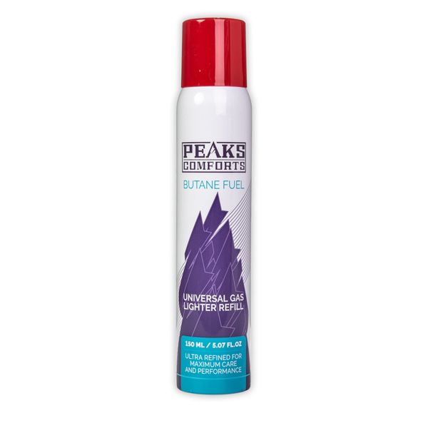 Peaks Comforts Butane Fuel, Butane Refill for Kicthen Torch, Torch Lighter, 150 ml