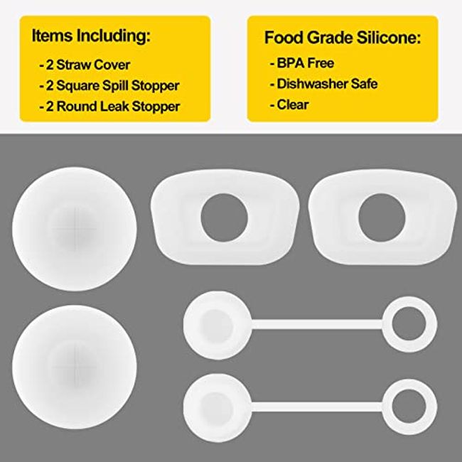 HOMDSG Silicone Spill Stopper Set of 3, Compatible with Stanley