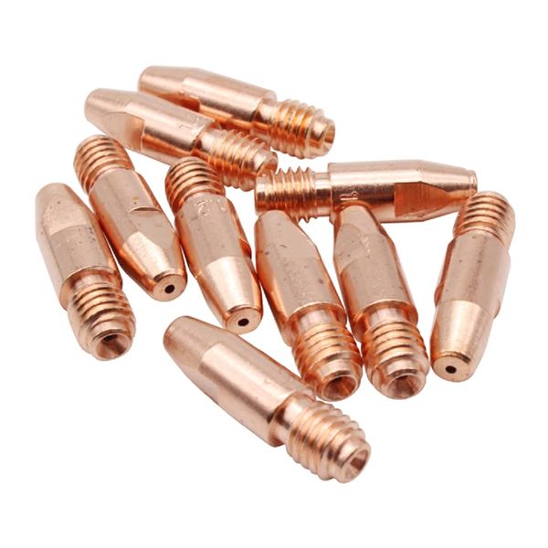 MASUNN 10 Pcs 36KD M8 MIG/MAG Welding Torch Contact Tip Gas Nozzle 0.8/1.0/1.2/1.4/1.6mm-1.4mm