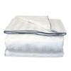 Blanket Silk Filled DAMASK STRIPE Cotton Throw Comforter Shell Gift Light Summer