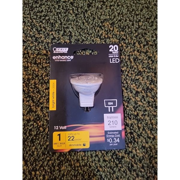 Feit Electric MR11 Bulb GU4 20W Replacement Dimmable Enhance Reflector LED
