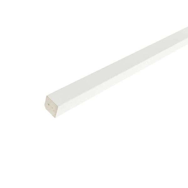 Square Finishing Trim - 20mm x 20mm Square Section - White Square Beading - 2m Length