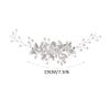 Handcess Leaves Bride Wedding Headband Silver Pearls Crystal Headpieces Rhinestone Bridal Hair Accessories for Bride and Bridesmaids