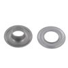 Grommet, Beveled, Nickel Matte, Solid Brass-LL (100 sets per bag), 3/16"