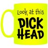Grindstore Look at This D*ck Head Yellow Neon Mug