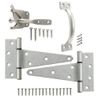 Everbilt Galvanized Gate Fence Door Tee Hinge, Latch and Pull Handle Set 20827