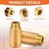 Flintronic 2PCS Shower Head Extension Arm, 4cm Brass Head Extension arm, Thread Pipe Fitting Shower Head Extender