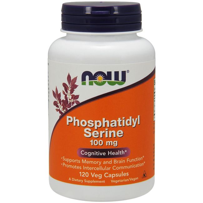 NOW Foods Phosphatidyl Serine 100 mg, 120 Veg Capsules