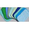 2 Ply Solid Color Flannel 8x8 Inches Little Wipes Set of 5 Blues and Greens