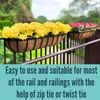 Lalagreen Deck Railing Planter Box - 2 Pack, 36 Inch Large Wall Planters for Out
