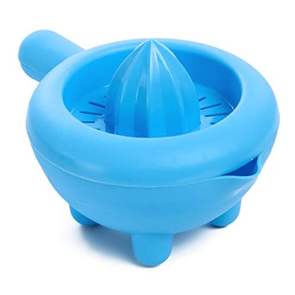 ECO Plastic Fruit Squeezer/Citrus Juicer, 13cm x 7.5 cm, 375ml (Blue)