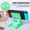 DLseego Stand Compatible with Switch/Switch OLED/Switch Lite,Foldable Switch Stand Compact Design Adjustable Playstand for Switch Console-Green