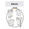 Butterick Schnittmuster, Leinwand, weiß, 6-8-10
