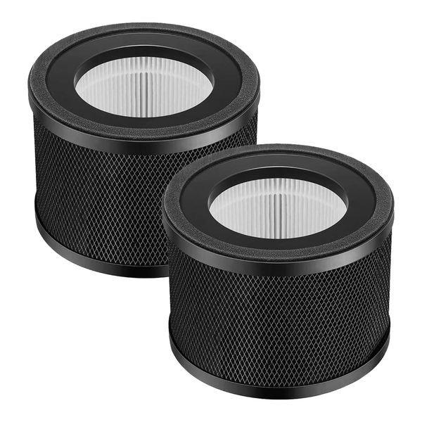 AP001 Replacement Filter Compatible with TaoTronics TT-AP001 & Herilios HS-AP001 Air Purifier 3-in-1 H13 Replacement HEPA Filter Activated Carbon Filter and Pre Filter (Pack of 2)