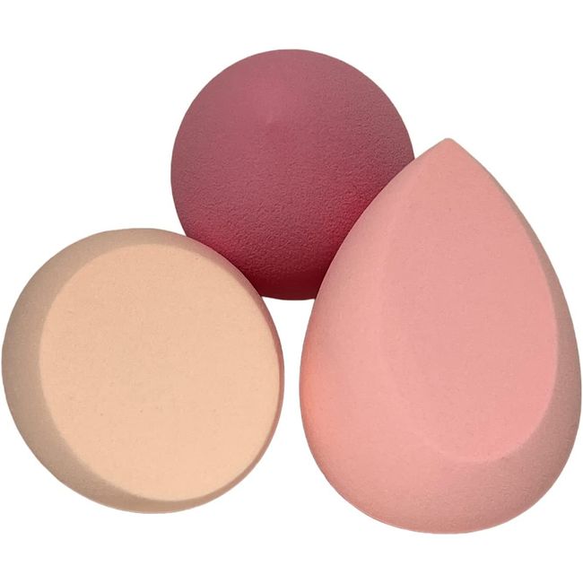 LUTTMANN® Make Up SPONGE Schwamm Set – 3 er Pack (1 x 3 Stück) Beauty Foundation Blender Soft Schwämmchen Trocken & Nass anwendbar LATEXFREI und Waschbar