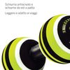 TriggerPoint MB2, Double Massage Ball, Adjustable Length Back Foam Roller, Black and Lime, 9.5 Inch/24 cm