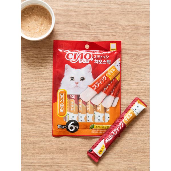 [Pet] Inaba Chao Stick Chicken Breast 15g X 6