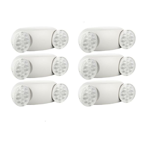 6 Pack Led Emergency Lights Fixture with Battery backup UL924 Fire Lights