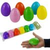 6PCs Refillable Easter Eggs 8cm - Empty Plastic Eggs, Easter Egg Hunts 6 Bright Colors, Reusable Plastic Easter Eggs for Holiday Candy and Surprises Gift Box, Easter Basket Stuffers Fillers