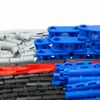 TEESE 884pcs Technic-Axle-Pin-Chainlink-Connectors-Bricks-Set, Compatible with Technic-Parts, for MOC Technic-Project-Bulk-Blocks(Random Color)