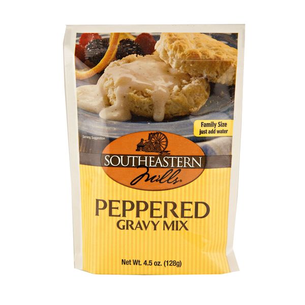 Southeastern Mills Old-Fashioned Peppered Gravy Mix, 4.5 Oz. Package (Pack of 4)