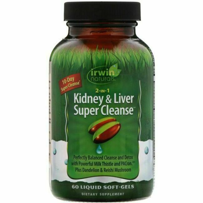 Irwin Naturals Kidney & Liver Super Cleanse - 60 Softgels