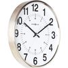 Howard Miller Easton Wall Clock - Round Metal Case, Battery-Operated Analog Timepiece with Glass Crystal, Quartz Mechanism, Arabi Numeral, Hanging Clock for Home - Kitchen, Bedroom, and Office Decor