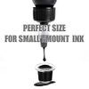 Narkysus 300Pcs Ink Cups - Disposable Ink Caps Mixed Small Medium Large Ink Caps Plastic Pigment Ink Cups Microblading Makeup Cups