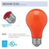 CERAMIC ORANGE LED Bulb A19 Medium E26 8W 60 Watt Equivalent Damp Location Rated