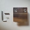 Brushed Glass Panel Bracket 1/2 Glass PAIR OF 2