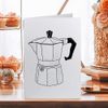 Large (A4) 'Coffee Machine' Blank Greeting Card (GC00069942)