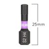 KELSON 15pcs 4mm Hex 25mm H4 Impact Rated Screwdriver Bits 1/4" Universal