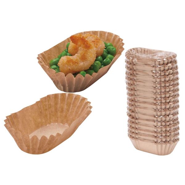 Sunup OCNM320SMZ [Paper Side Dish Cups] Craft Cup, Bento Box, Sweets (Small, Long, 320 Sheets)