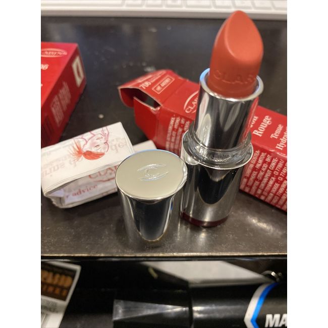 Clarins Joli Rouge Long-Wearing Lipstick New In Box #706 Hawaiian Coral