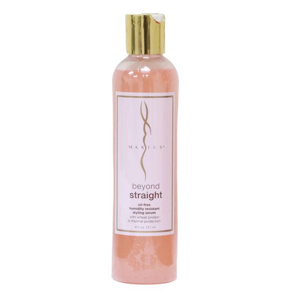 Maxius Beyond Straight Oil-Free Humidity Resistant Stlying Serum 8oz Bottle