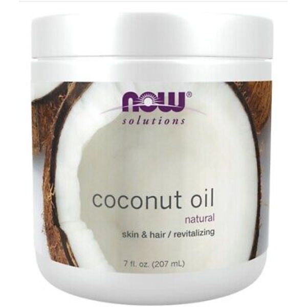 NOW Solutions Coconut Oil 7 fl oz FRESH Packaged in  USA