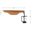 Deck Mounted Bird Bath Heavy Duty Detachable Hummingbird Bath with Adjustable