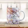 Studio RB Personalised Marble/Pattern Mug. 1. Colourful Marble with Name & Initials