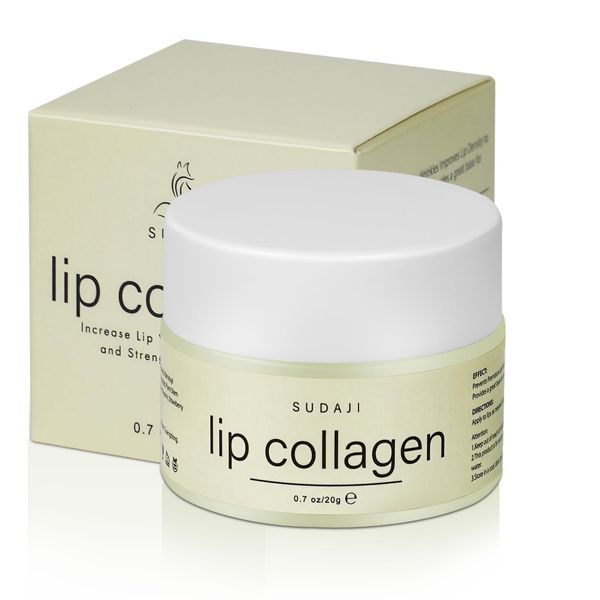 Lip Collagen Sleeping Mask with Castor seed &Plant stem cells-Overnight Collagen Lip Butter to Nourish & Hydrate Dry Cracked Lips, Intense Moisturizing with Vitamins A, E- Sleeping Lip Balm