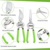WORKPRO 2-Piece Pruning Shears Set 8'' Blades w/5-Pockets Garden Waist Tool Belt