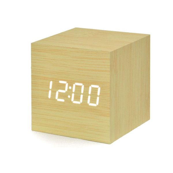IDEAL Digital LED WOOD COLCK Table Clock Wood (Natural)