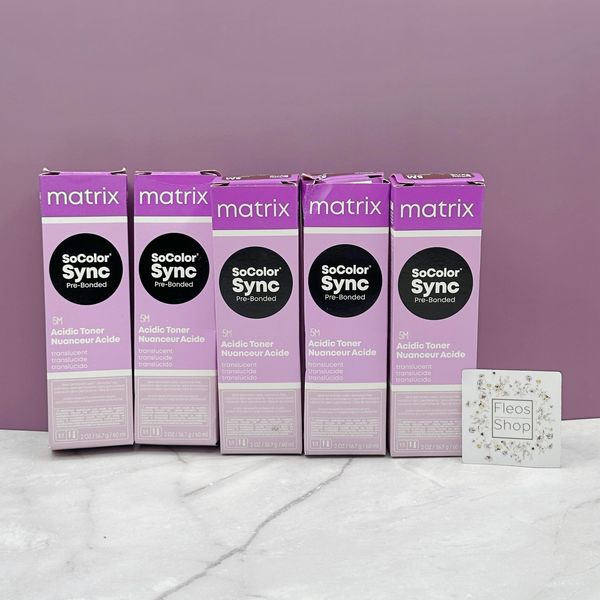 Matrix SoColor Sync Acidic Toner - 5M Brunette Mocha Toner – 5pack