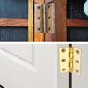 6Pcs Door Hinges,Heavy Duty Brass Folding Hinges for Gate,Window,Drawer 2.5inch Brass