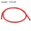 uxcell Latex Tube, 0.2 inch (6 mm), Inner Diameter 0.4 inch (10 mm), Outer Diameter 0.4 ft (1 m) Length, Elastic Rubber Hose, Red