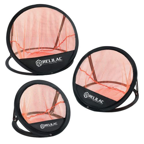 RELILAC Pop Up Golf Chipping Practice Net Set - Indoor/Outdoor Golfing Target Accessories for Golf Practice - Improve Your Short Game - Great Gifts for Men, Dad, Mom, Husband, Women, Kid, Golfers