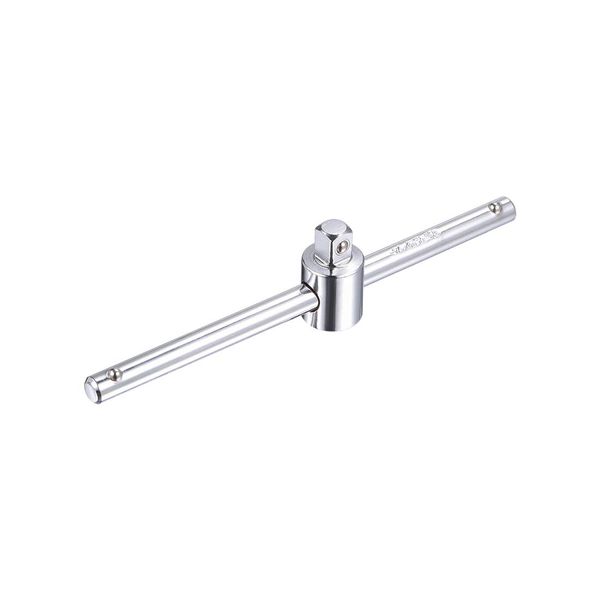 sourcing map 1/4" Drive Sliding Wrench Breaker Bar T-Handle Socket Hand Tool