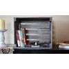 Antique Gray Wooden Storage Crate – Rustic Organizer for Home & Decor