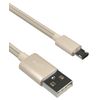 Kit 8600USBMETGD Premium Micro USB Braided Cable, 1 m, Black