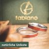 fablano Wooden Rings [100% Natural] for Rings Women and Men – Available as Ring Gold, Ring Silver, Ring Black & Rose Gold Women's Ring – Perfect Wedding Rings, Engagement Ring Women, Partner Rings,